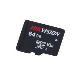 Hikvision memory card - 3D TLC NAND technology - 64 GB capacity - Class 10 | Write speed 25 MB/s - More than 3000