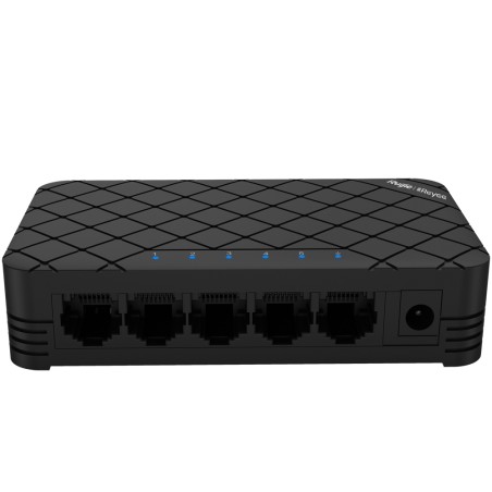 Reyee Switch Desktop - Plastic housing - 5 ports RJ45 - Speed 10/100 Mbps - Plug and Play - Energy-saving technology
