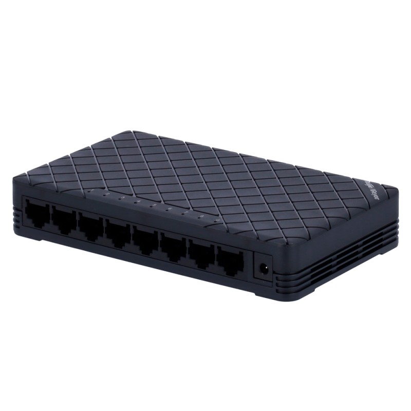 Reyee Switch Desktop - Plastic housing - 8 ports RJ45 - Speed 10/100 Mbps - Plug and Play - Energy-saving technology