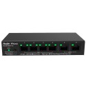 Reyee PoE Desktop Switch - Metal Housing - 6 Ports RJ45 10/100 Mbps - 4 PoE+ Ports 802.3af/at + 2 Uplink Ports