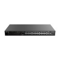 Reyee PoE Desktop Switch - 24 ports RJ45 + 1 uplink RJ45 + 1 SFP combo - 24 ports 10/100Mbps + 2 ports 10/100/