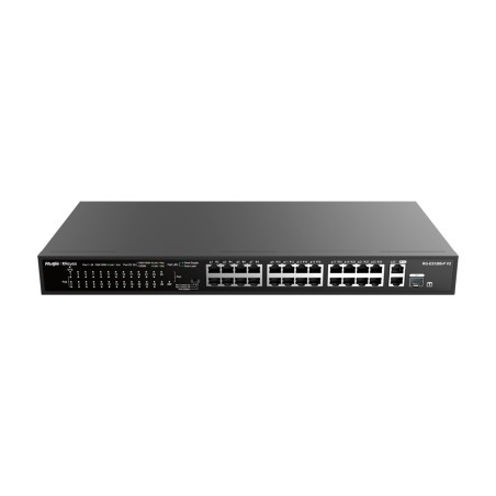 Reyee PoE Desktop Switch - 24 ports RJ45 + 1 uplink RJ45 + 1 SFP combo - 24 ports 10/100Mbps + 2 ports 10/100/