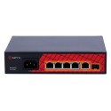 Safire Switch Hi-PoE - 4 PoE-Anschlüsse + 1 Uplink RJ45 + 1 SFP Uplink - Geschwindigkeit der Gigabit-Anschlüsse 10/100/1000Mbps