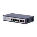 Switch PoE - 4 PoE+ ports FE + 2 GE Uplink - Speed 4 x10/100Mbps + 2 x10/100/1000Mbps - 2 PoE ports for b