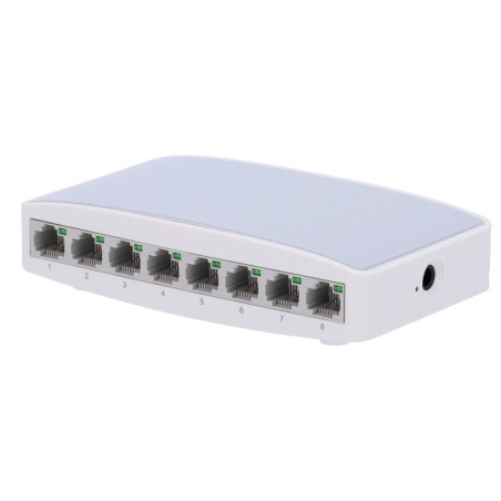 Desktop switch - 8 Fast Ethernet ports - Speed 10/100 Mbps - Plug & Play - Supports IEEE802.3x - MDI/MDI-X- - SW08 - 1