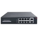 Switch PoE - 8 RJ45 ports + 2 RJ45 uplink - Port speed 10/100/1000 Mbps - 8 PoE ports 802.3af/at up to 30W per - SW1008POE-G-