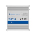 Industrial Teltonika Switch Non-manageable - 5 Ethernet ports RJ45 Gigabit - Robust aluminum housing - Plug and