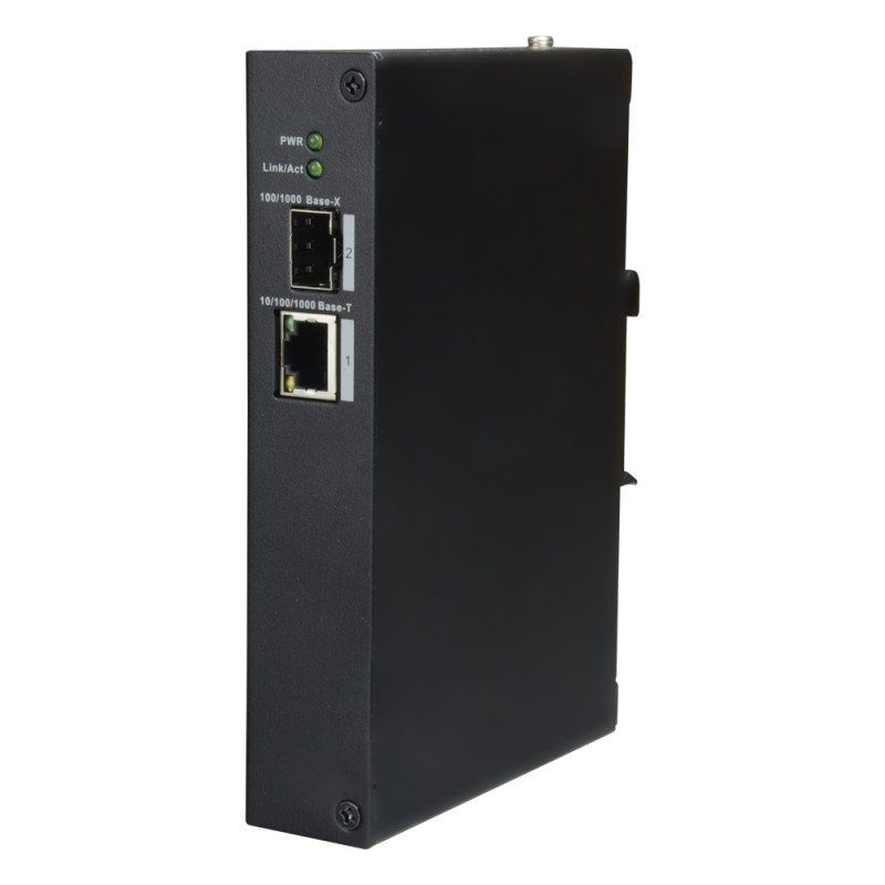 X-Security - Desktop-Switch - 1 puerto1 RJ45 + 1 Port SFP-Faser - Geschwindigkeit 100/1000 Mbps - Plug &amp Play - Energiespa