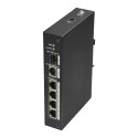 X-Security - Desktop-Switch - 4 Ports RJ45 + 1 Gigabit Combo Port - Geschwindigkeit 10/100 Mbps - Plug &amp Play - Energiespa