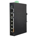 Switch PoE X-Security - 4 PoE ports +1 SFP +1 Gigabit Uplink - Speed 10/100/1000 Mbps - 60W Port 1 / 30W Port 2-4 - XS-SW0604