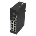 X-Security - Industrial switch - 8 RJ45 ports + 1 GIGA uplink + 1 SFP - 10/100 Mbps speed - Plug & Play - E