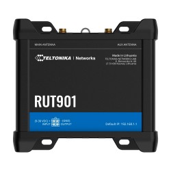 Teltonika Router 4G Industriell - 4 Ethernet-Anschlüsse RJ45 Fast Ethernet - Dual SIM 4G (LTE) Kategorie 4 bis zu 150Mbps - 1x E