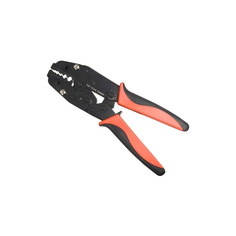 Crimping tool - Capacity from 1.09 to 6.48 mm - Cable RG58,59,62,174, Optical Fiber - Easy to use - Fair price - A - CON100-C