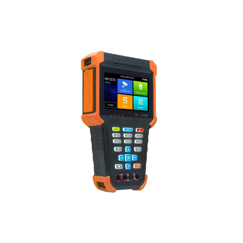 Multifunctional CCTV tester - Supports HDTVI, HDCVI, AHD, CVBS and IP cameras - Tester resolution up to 4K - LCD color screen