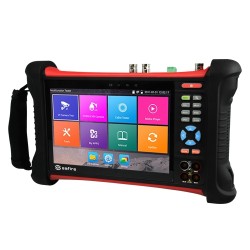 Multifunktionaler CCTV-Tester - Unterstützt HDTVI, HDCVI, AHD, CVBS und IP-Kameras (4K) - LCD-Farbbildschirm 7" - Test von Vi
