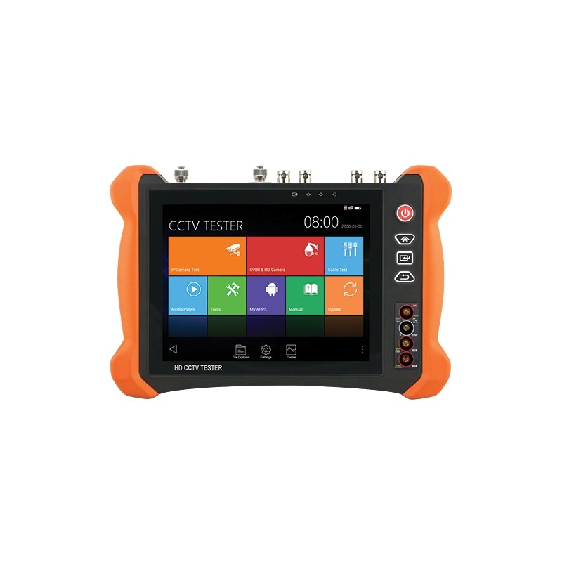 Multifunctional CCTV tester - Supports HDTVI, HDCVI, AHD, CVBS and IP cameras - Tester resolution up to 4K - LCD color screen