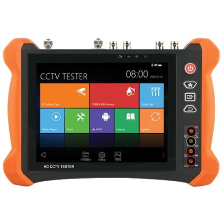 Multifunctional CCTV tester - Supports HDTVI, HDCVI, AHD, CVBS and IP cameras - Tester resolution up to 4K - LCD color screen