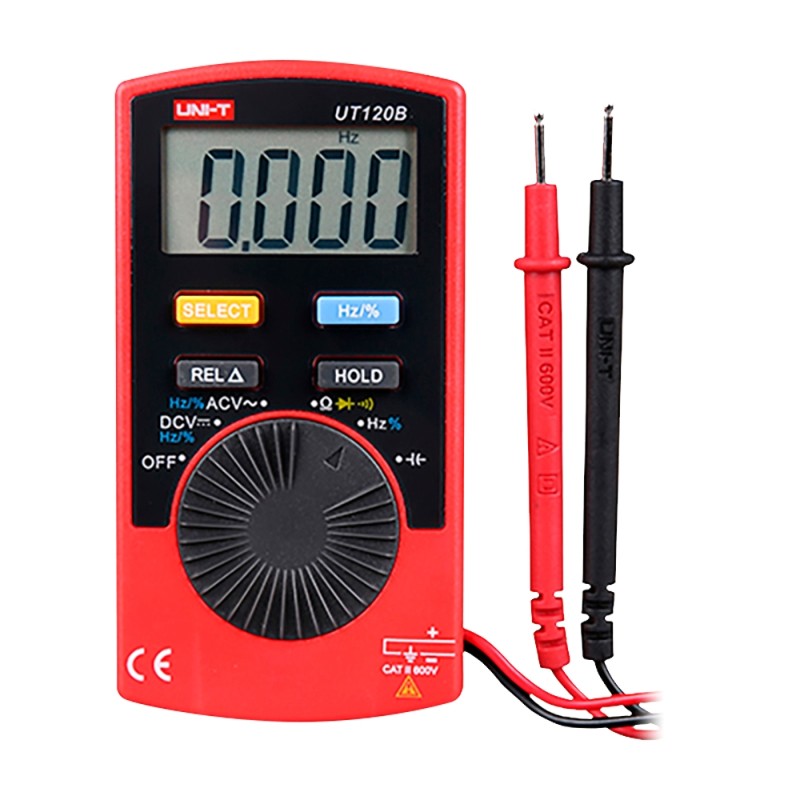 Taschen-Digitalmultimeter - EBTN-Anzeige - DC und AC Spannungsmessung bis zu 600V - Autorange-Funktion - Widerstands- und Kap