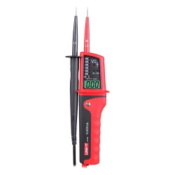 Pencil voltmeter with LCD display - AC and DC voltage measurement - Audible warning and visible LED for continuity - - UT15C 