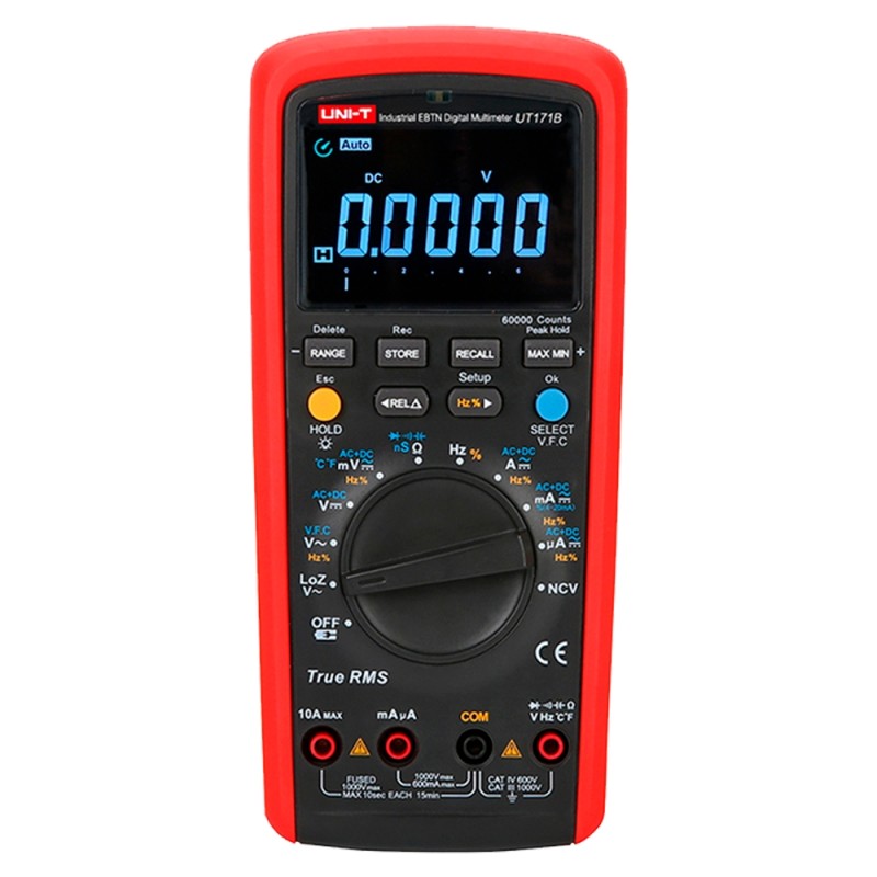 Digital multimeter EBTN LCD - PC connection for data transfer - AC/DC measurement: up to 1000V and 10A - Resistance measurement,
