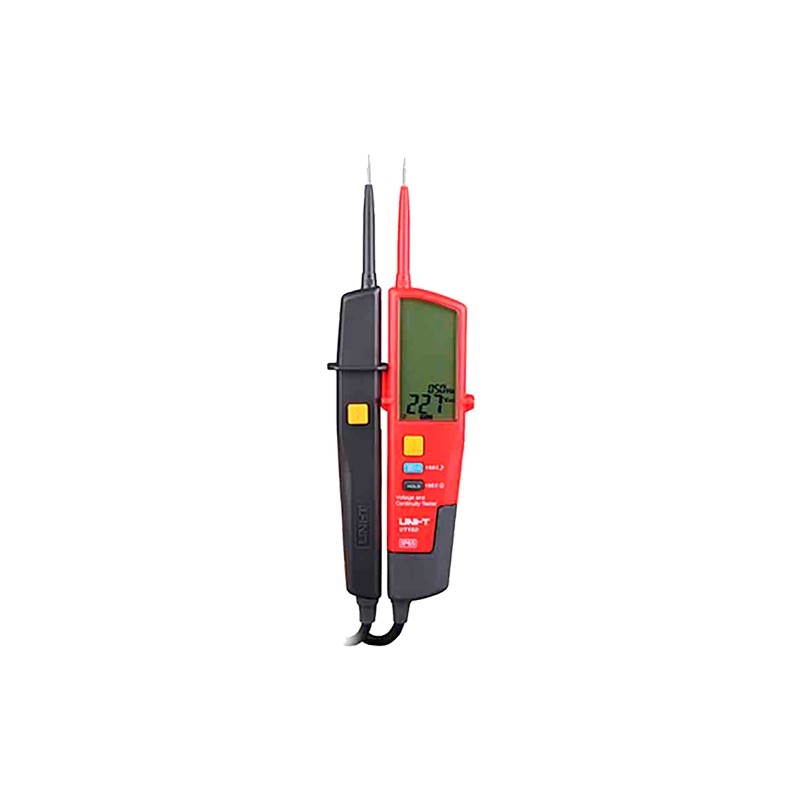 Non-contact AC/DC voltage tester - LCD display - High and low voltage mode up to 690 V - Audible warning and visual - UT18D -