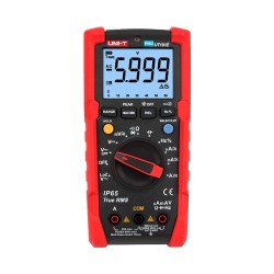 True RMS Industrial Digital Multimeter - IP65 and drop resistance up to 2 m - DC and AC measurement up to 600V / 20 A - Integ