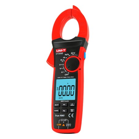 LCD-Stromzangen-Messgerät - DC-Messung bis zu 1000V - AC-Messung bis zu 1000V und 1000A - Widerstand/Kapazität/Frequenz - Aut