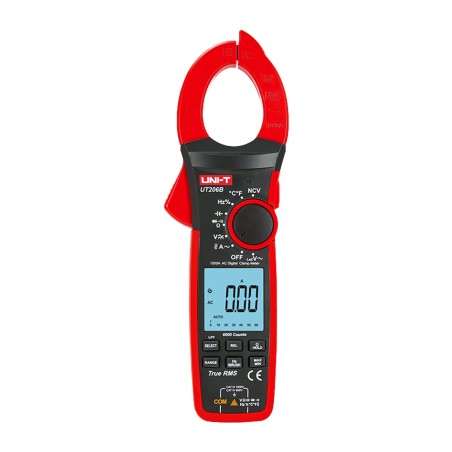 LCD-Stromzangen-Messgerät - DC-Messung bis zu 1000V - AC-Messung bis zu 1000V und 1000A - Widerstand/Kapazität/Frequenz/Tempe