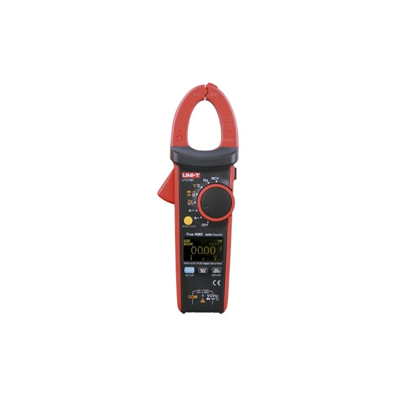 LCD-Stromzangen-Messgerät - DC-Messung bis zu 1000V und 600A - AC-Messung bis zu 750V und 600A - Widerstand/Kapazität/Frequen