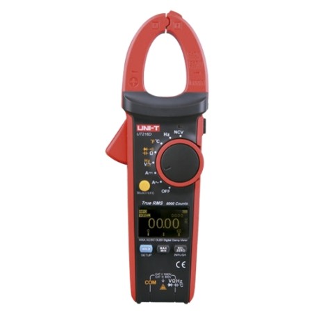 LCD-Stromzangen-Messgerät - DC-Messung bis zu 1000V und 600A - AC-Messung bis zu 750V und 600A - Widerstand/Kapazität/Frequen