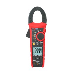 Stromzange - DC-Messung bis zu 1000V - AC-Messung bis zu 1000V und 600A - Widerstand/Kapazität/Frequenz/Temperatur - Auto-Ber
