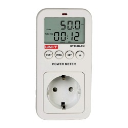 Electricity consumption meter - Allows you to know all electrical values - Calculates consumption costs - Integrated - UT230B