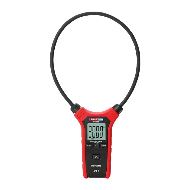 Flexible current clamp 18" - LCD display up to 3000 counts - AC current measurement up to 3000A - High AC accuracy with True-RMS