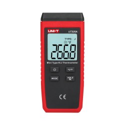 Thermometer with probes type K and J - Single backlit display - High precision - Fall-proof up to 1m height - - UT320A - 1