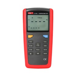 Thermometer mit Sonden der Typen K, J, T, E, R, S und N - Doppelt beleuchtetes Display - Werte in ºC, K und ºF | Datenspeiche