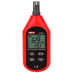 Environmental Meter - Measures temperature and humidity - Lightweight, cost-effective design with intuitive - UT333 - 1