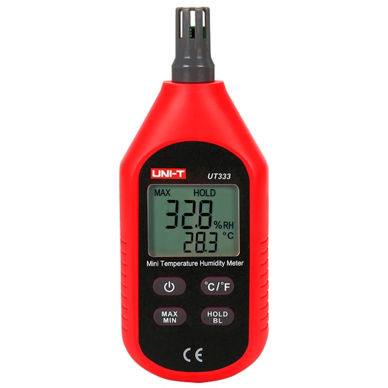 Environmental Meter - Measures temperature and humidity - Lightweight, cost-effective design with intuitive - UT333 - 1