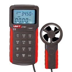Split-Anemometer - Hochpräziser Windgeschwindigkeitssensor - Temperatursensor - Automatische Abschaltung | Speicher - Höchst-