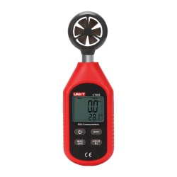 Handheld anemometer - High precision wind speed sensor - Temperature sensor - Automatic shutdown - Maximum, minimum and - UT3