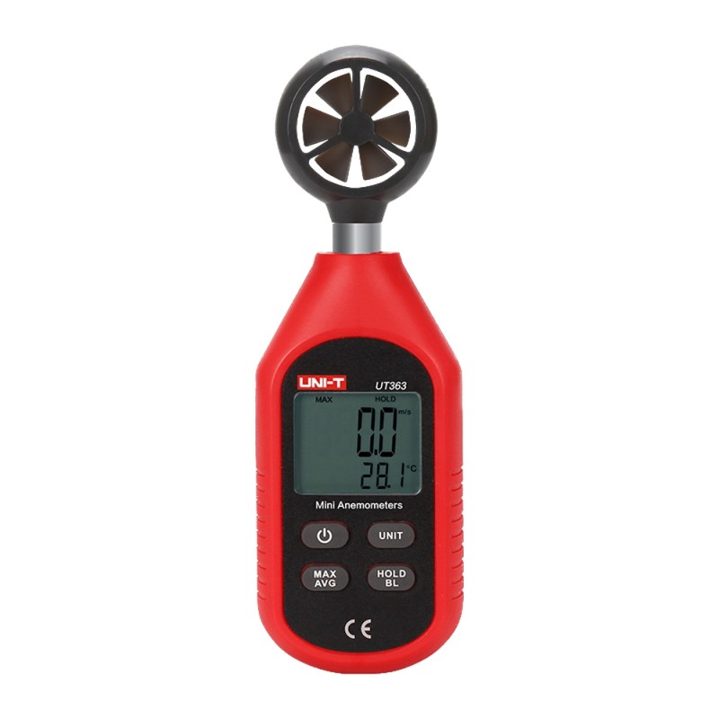 Handheld anemometer - High precision wind speed sensor - Temperature sensor - Automatic shutdown - Maximum, minimum and - UT3
