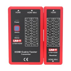 Kabel-Tester - Statusprüfung HDMI/MINI-HDM-Kabel - Bewertung von Kurzschlüsse im Kabel, gekreuzten Kabeln -  Überprüfung des 