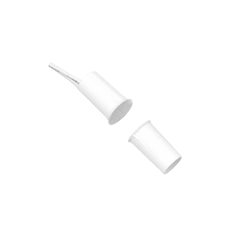 Magnetic contact - Suitable for installation in wood - Reed technology - Connection system of 2 wires - Resistance to mechanical