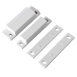 Magnetic contact - Suitable for installation in wood - Reed technology - Connection system via terminal - Resistance to