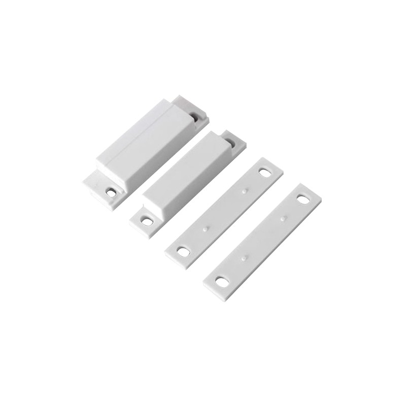 Magnetic contact - Suitable for installation in wood - Reed technology - Connection system via terminal - Resistance to