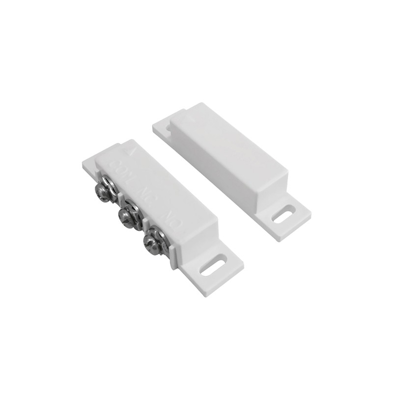 Magnetic contact - Suitable for installation in wood - Reed technology - Connection system via [ VAR%] connectors - Resistance
