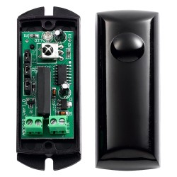 Infrared Barrier Detector - Wiring | 1 Beam - Maximum Range. Detection Area 10/20 m - Reduced Size and a