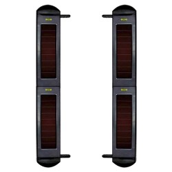 Infrarot-Solar-Barriere-Melder - Komplett Drahtlos | 4 Strahlen - Reichweite des Signals bis zu 1000m - Maximale Reichweite. Erk