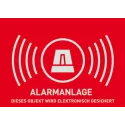 Warnaufkleber "Alarmanlage" 74x52mm