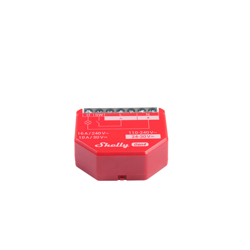 Shelly · Unterputz · "1PM Gen4 2er Pack" · Relais · max 16A · 1 Kanal · Messfunktion · WLAN · Matter · Zigbee · Bluetooth - 2