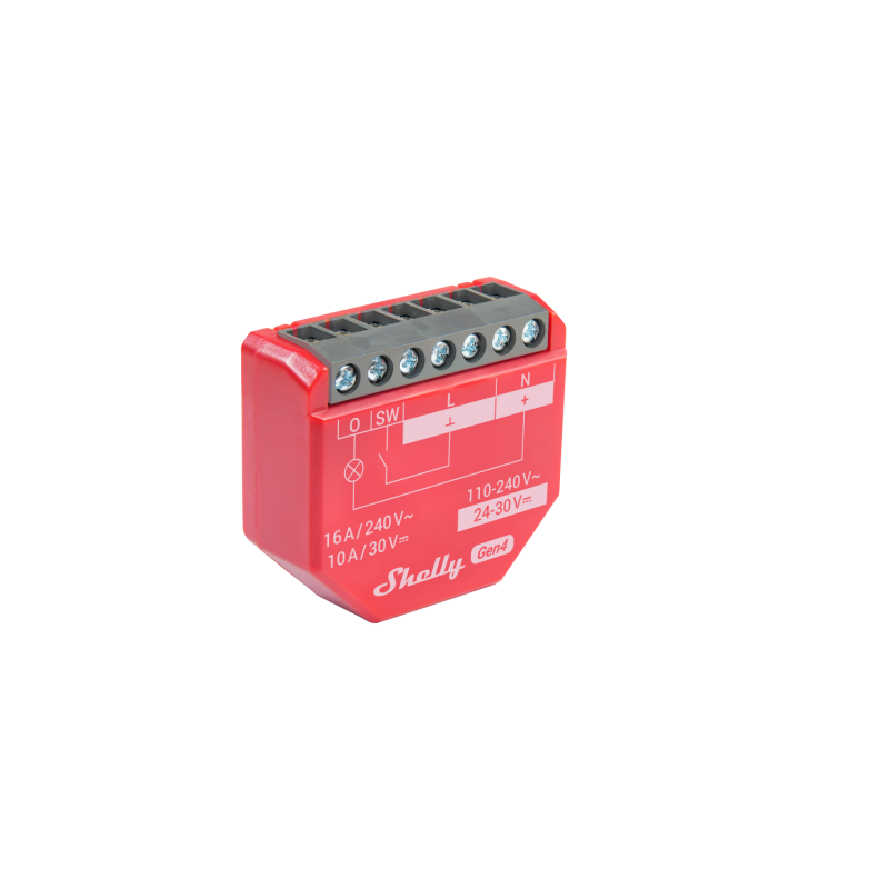 Shelly · Unterputz · "1PM Gen4 2er Pack" · Relais · max 16A · 1 Kanal · Messfunktion · WLAN · Matter · Zigbee · Bluetooth - 2